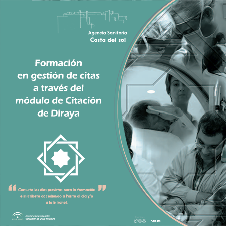 Formación en gestión de citas a través del módulo de Citación de Diraya
