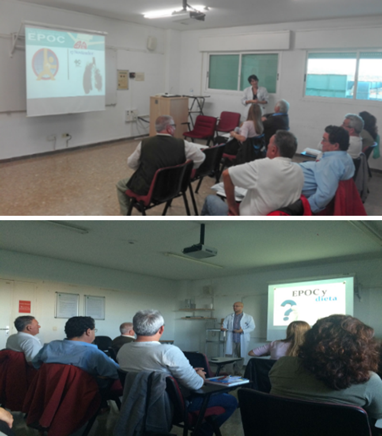 El Hospital Costa del Sol celebra un novedoso taller que ofrece a los pacientes con EPOC cómo cuidar su alimentación y otras recomendaciones básicas para mejorar su calidad de vida