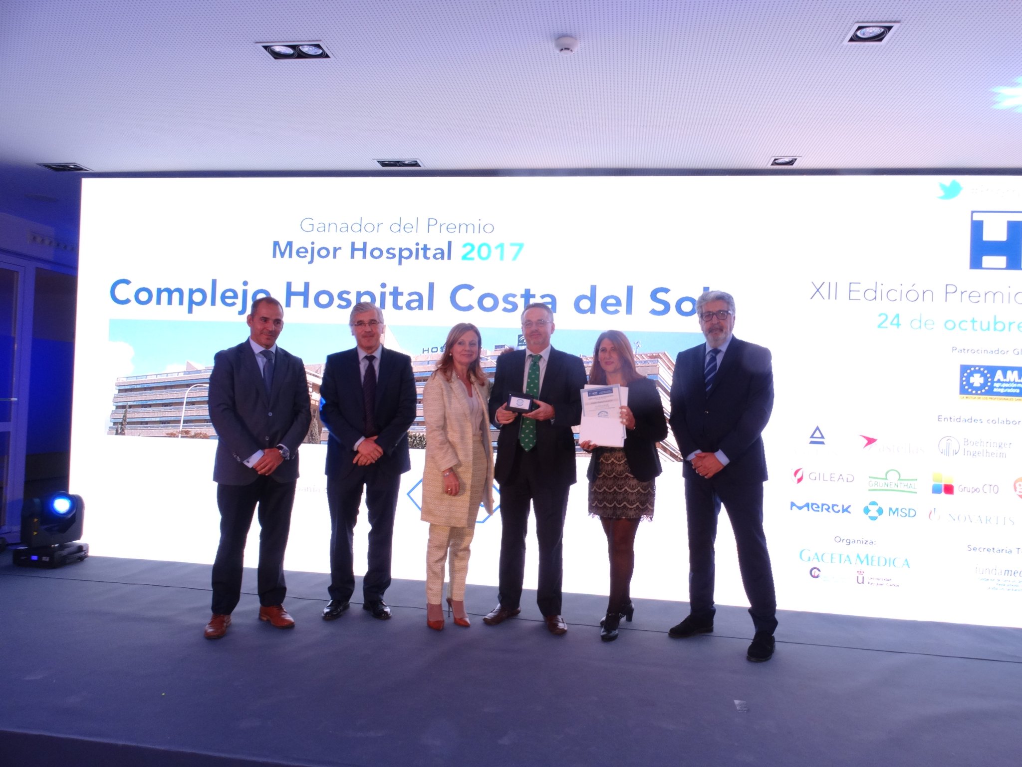 El Hospital Cosa del Sol logra el Premio Nacional ‘Best in Class’ en la categoría de ‘Mejor Hospital’