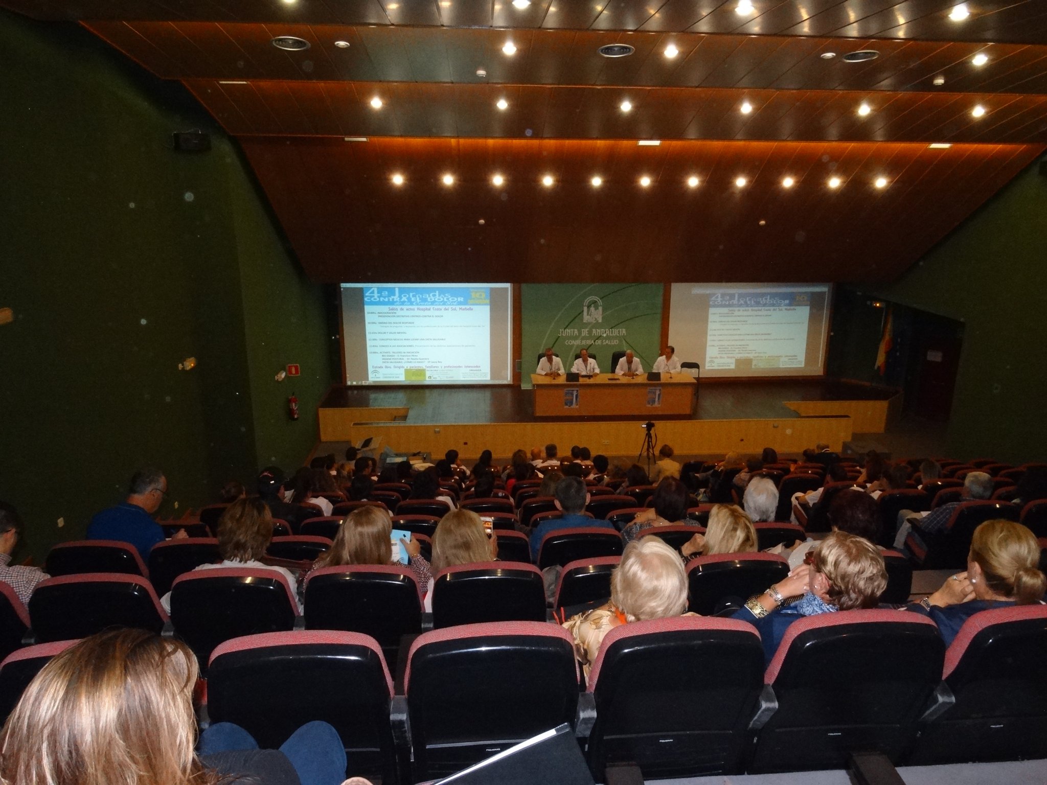 Unas 100 personas han asistido a las 4ª Jornadas Contra el Dolor de la Costa del Sol celebradas hoy en el Hospital Costa del Sol
