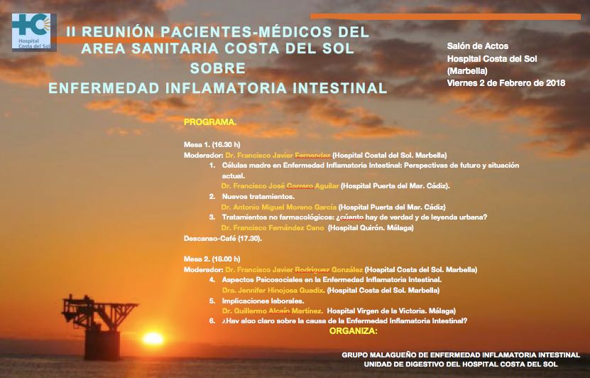 La unidad de Digestivo del Hospital Costa del Sol celebra la II Reunión Pacientes-Médicos sobre Enfermedad Inflamatoria Intestinal
