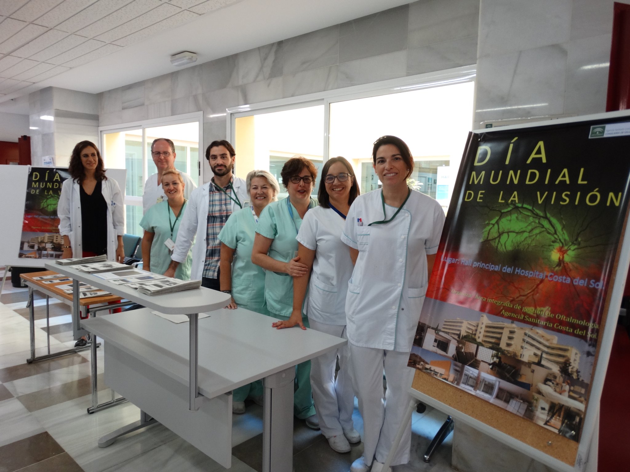 El área de Oftalmología de la Agencia Sanitaria Costa del Sol realiza una campaña para informar y concienciar sobre las principales causas de la ceguera