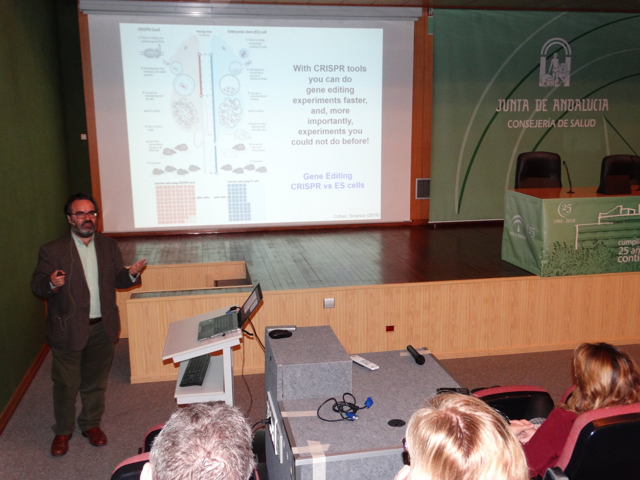 El Hospital Costa del Sol acoge una conferencia de Lluís Montoliu José sobre ‘La edición genética con CRISPR en Biomedicina: realidad actual y retos futuros’
