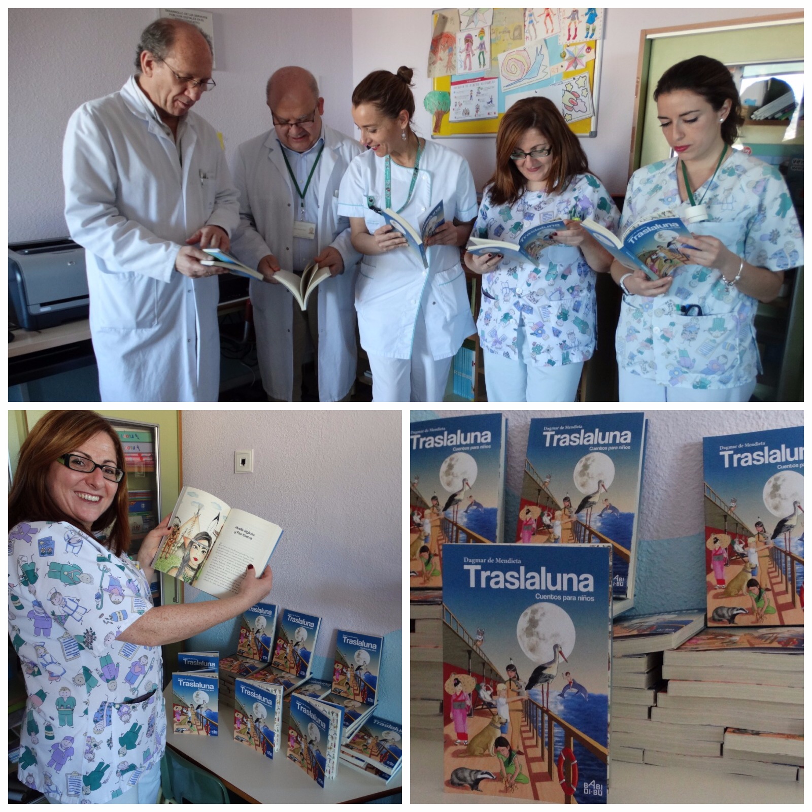 La escritora y filóloga, Dagmar de Mendieta, dona al área de Pediatría y Neonatología del Hospital Costa del Sol 50 libros de sus cuentos ‘Traslaluna’, un maravilloso viaje para los niños que nace de la convicción de que, un mundo mejor, es posible.