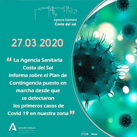 La Agencia Sanitaria Costa del Sol informa sobre el Plan de Contingencia puesto en marcha desde que se detectaron los primeros casos de Covid 19 en nuestra zona