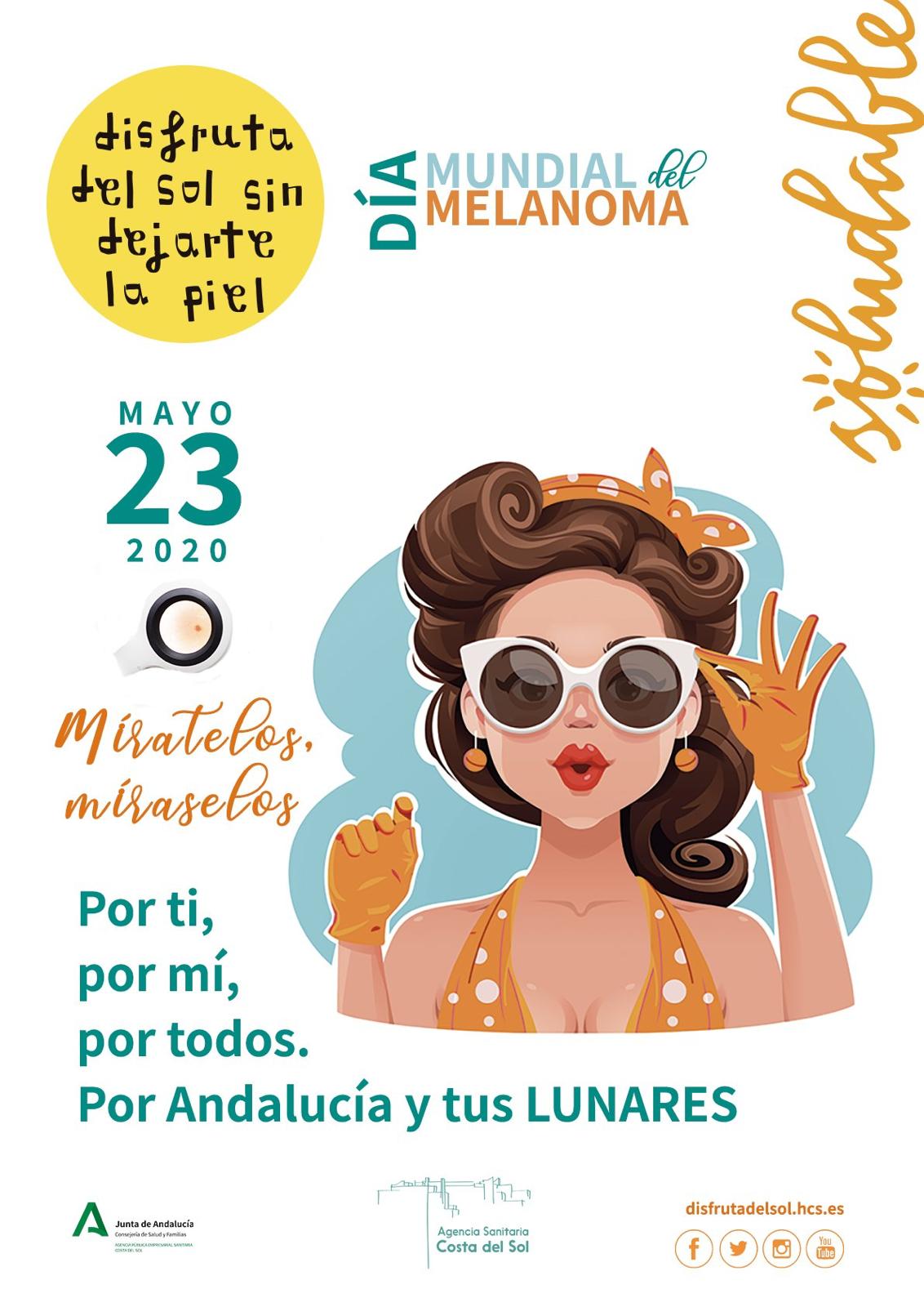 La Agencia Sanitaria Costa del Sol celebra hoy el Día Mundial del Melanoma para concienciar sobre la importancia de su prevención y diagnóstico precoz