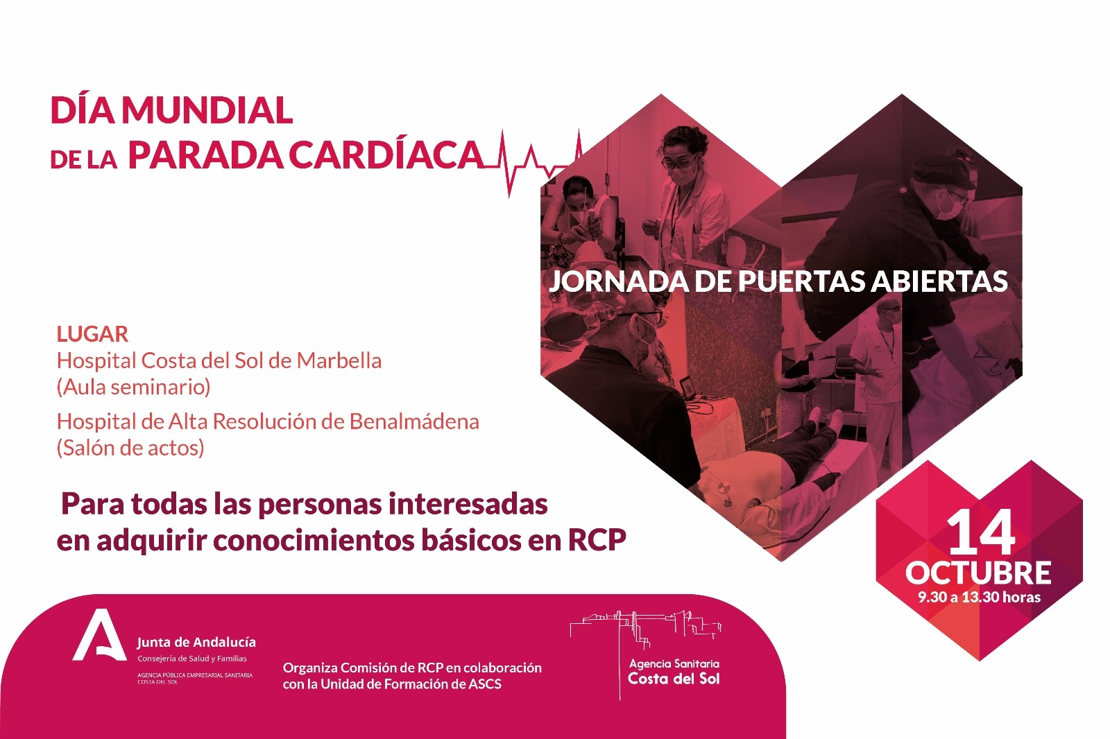 La Agencia Sanitaria Costa del Sol conmemora el Día Mundial de la Parada Cardíaca con una Jornada de Puertas Abiertas