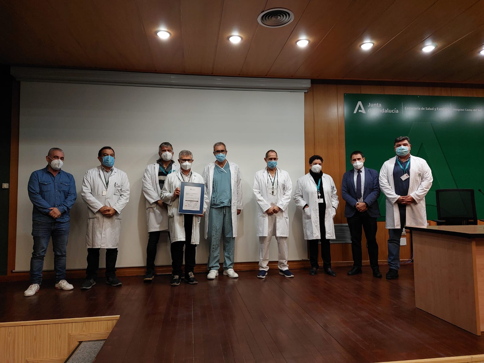 El Hospital Costa del Sol recibe la certificación de calidad en nivel ‘Óptimo’ para su servicio de Anestesiología y Reanimación