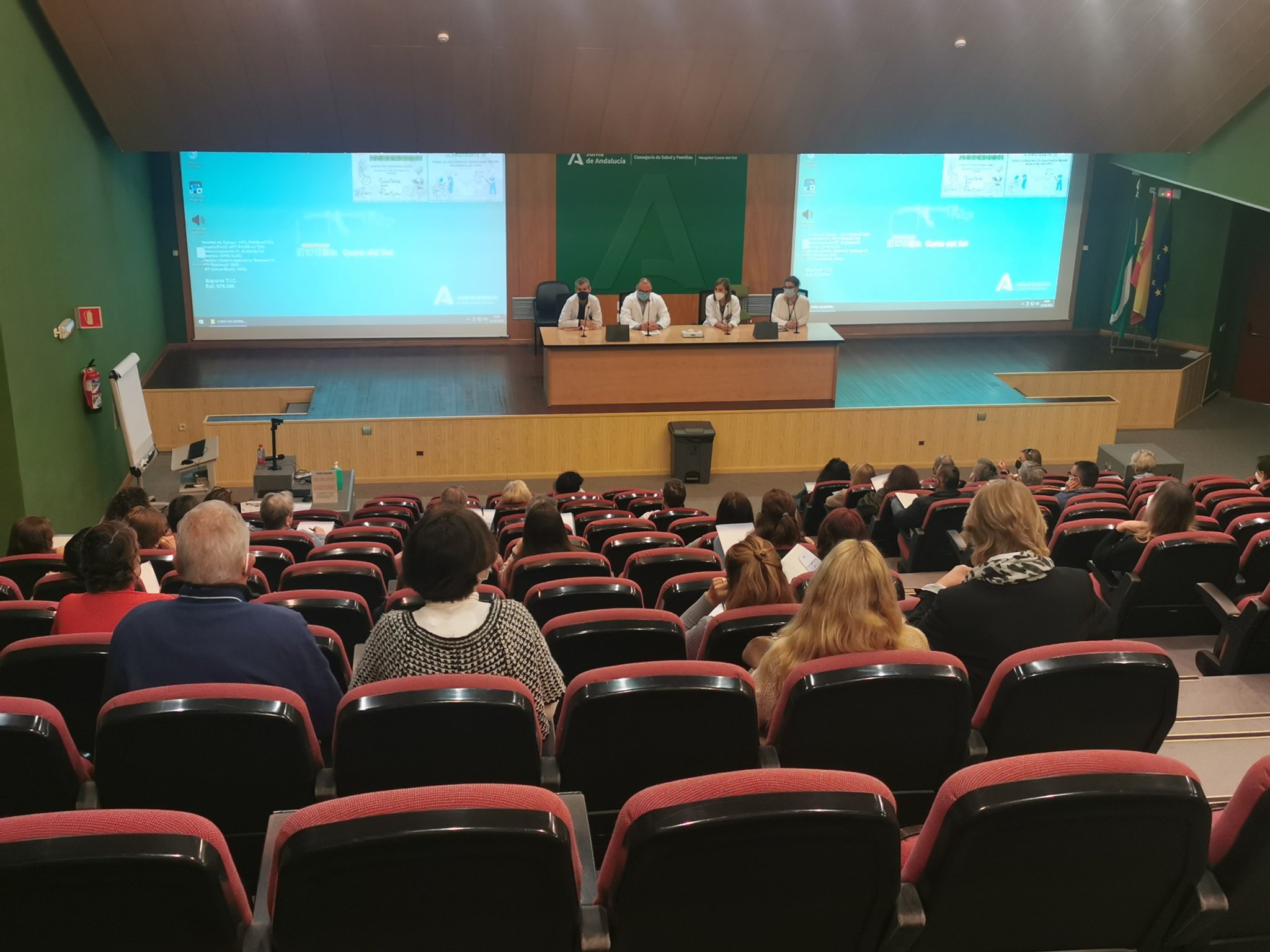 El Hospital Costa del Sol ha reanudado hoy la formación presencial para el voluntariado hospitalario con medio centenar de participantes