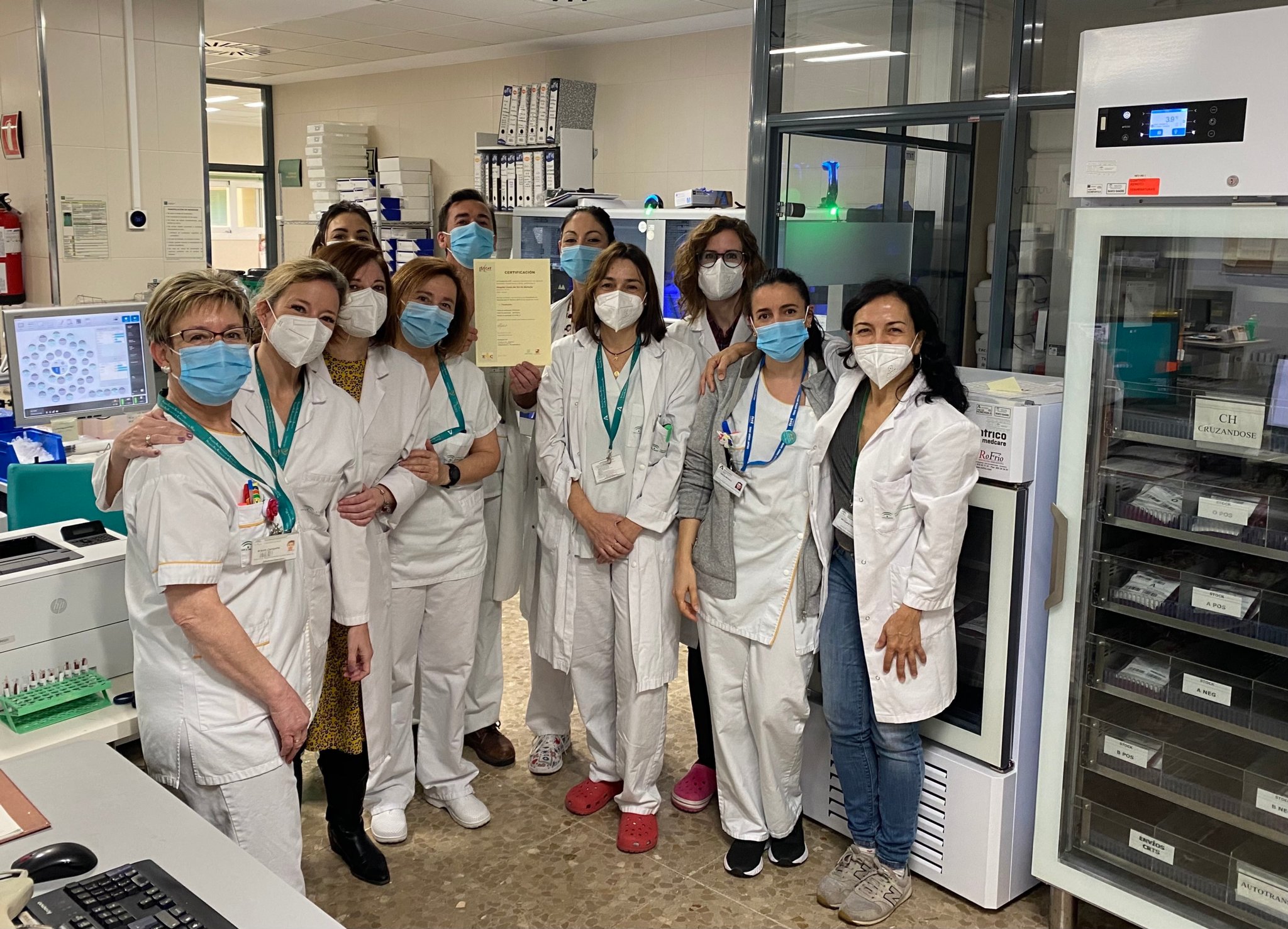 El Hospital Costa del Sol obtiene la renovación de la certificación CAT de calidad en transfusión sanguínea