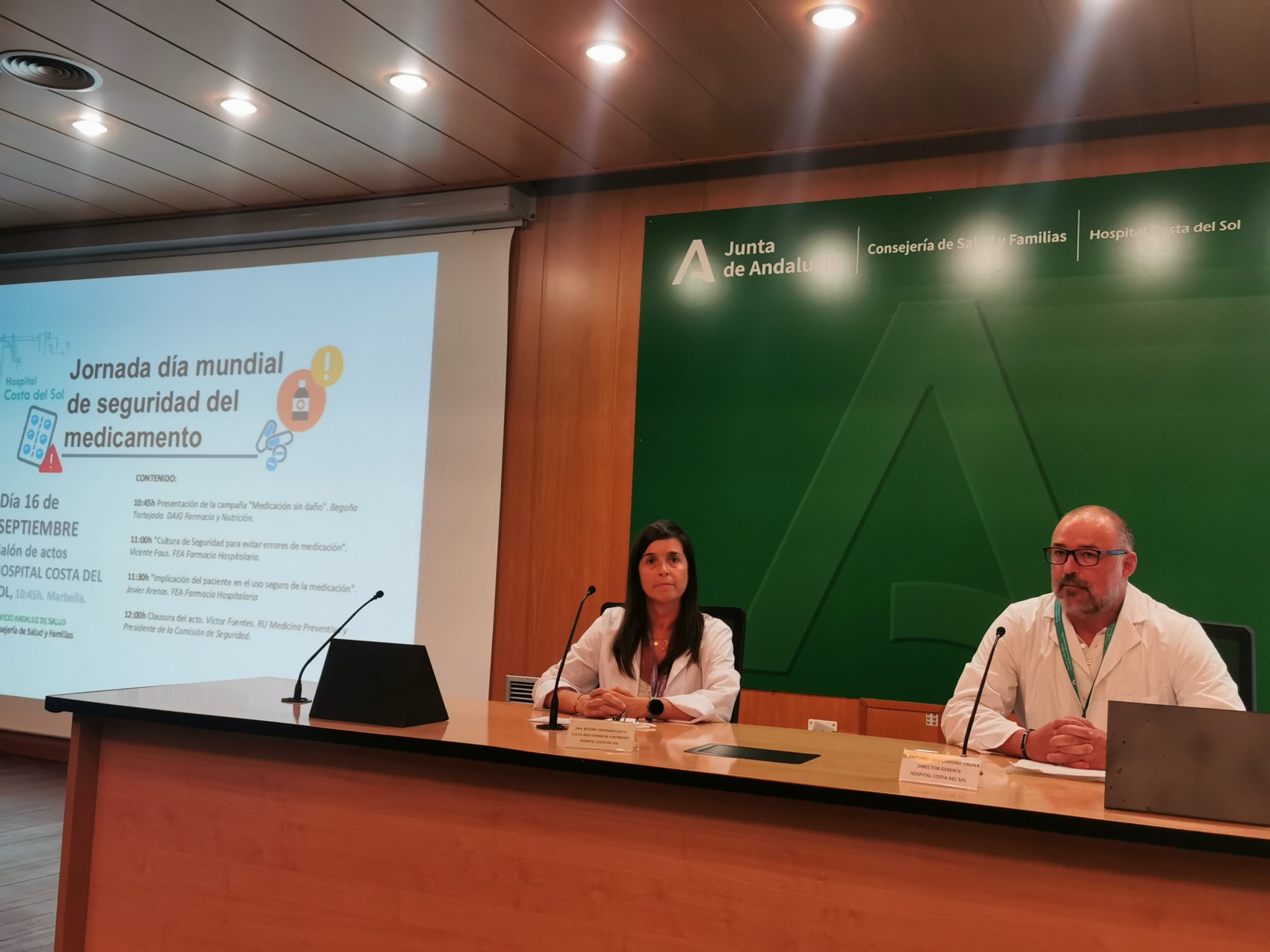 El Hospital Costa del Sol ha celebrado una Jornada sobre el Día Mundial de Seguridad del Medicamento