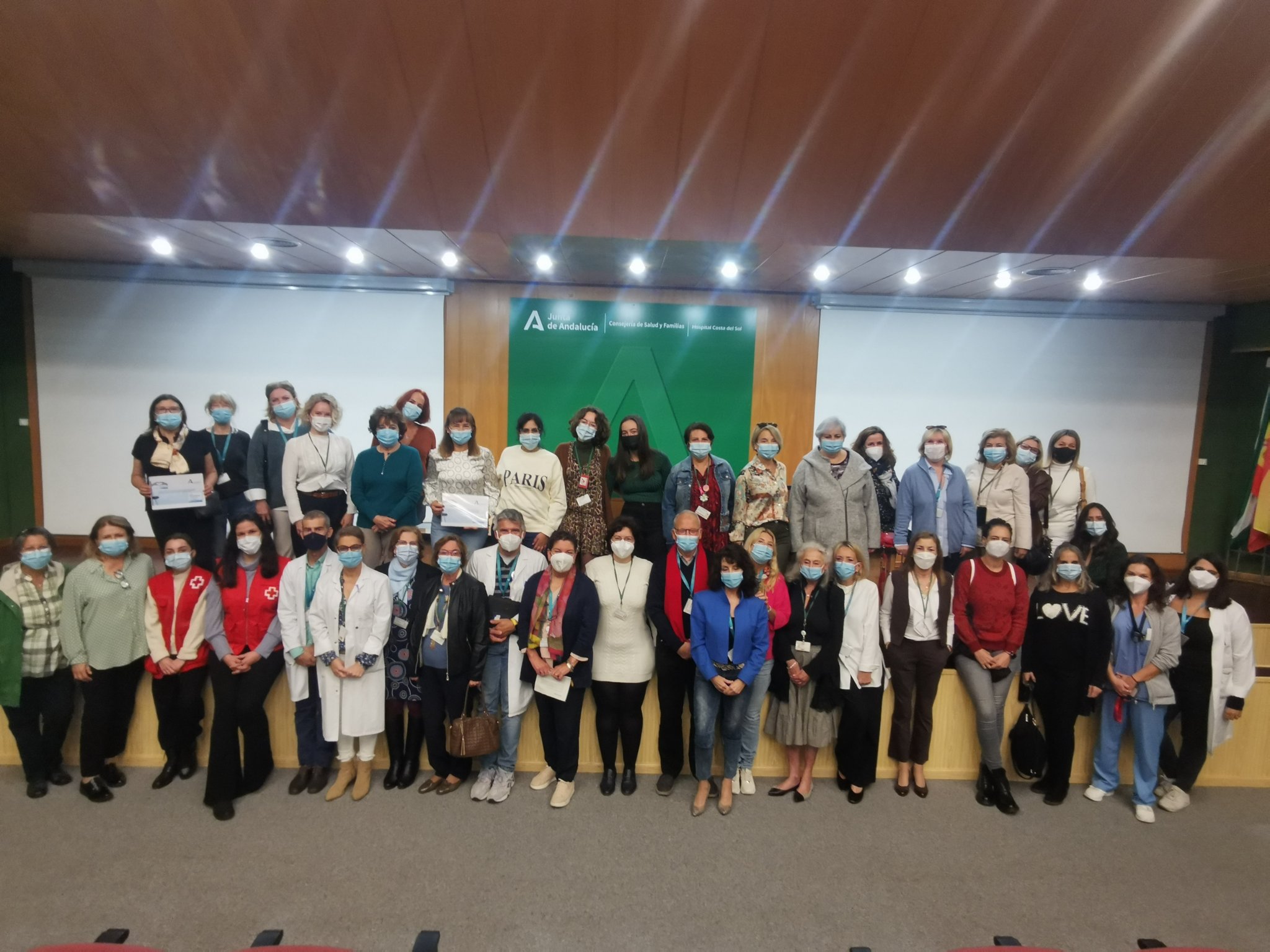 El Hospital Costa del Sol ha celebrado hoy un acto homenaje al voluntariado para agradecer su gran labor social, humana y solidaria con los pacientes