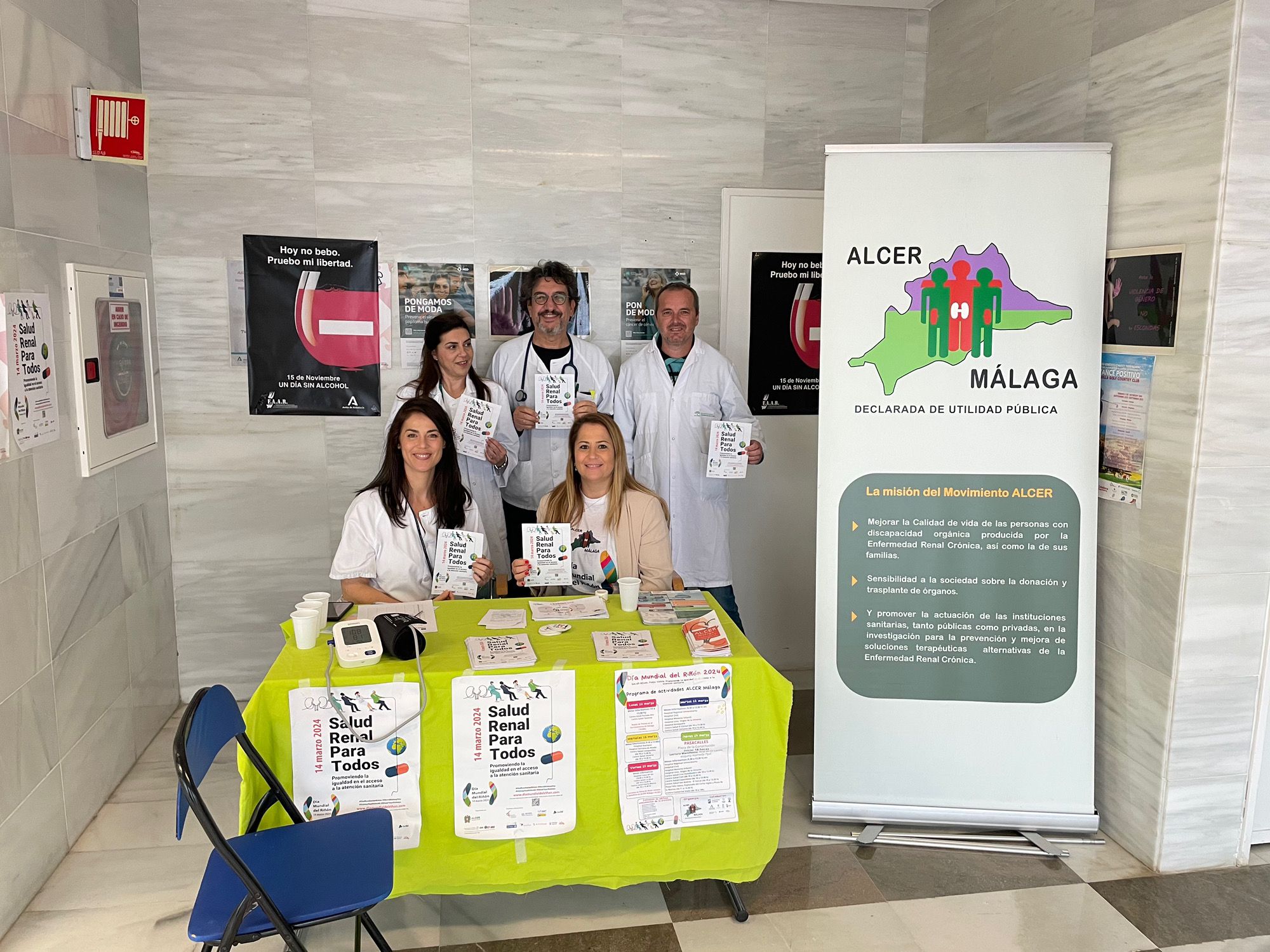 La unidad de Nefrología del Hospital Universitario Costa del Sol realiza una campaña para informar y concienciar de la importancia de la enfermedad renal crónica