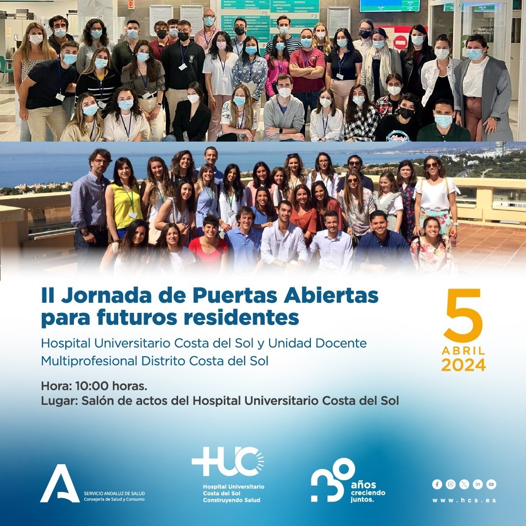 El Hospital Universitario Costa del Sol y el Distrito de Atención Primaria Costa del Sol celebran las ‘II Jornadas de Puertas Abiertas para futuros Residentes’