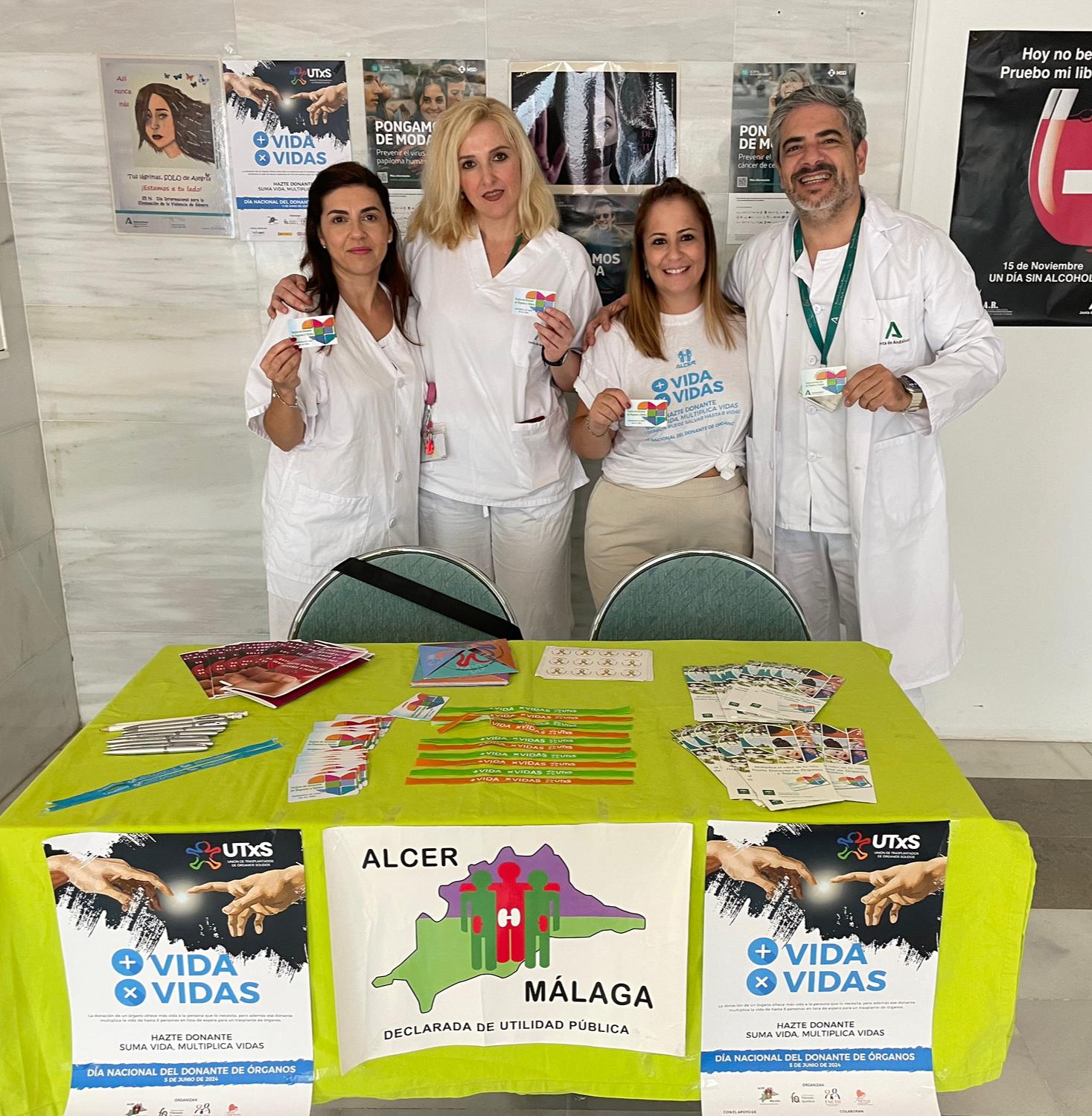 La unidad de Nefrología del Hospital Universitario Costa del Sol realiza una campaña para informar y concienciar de la importancia de la donación de órganos