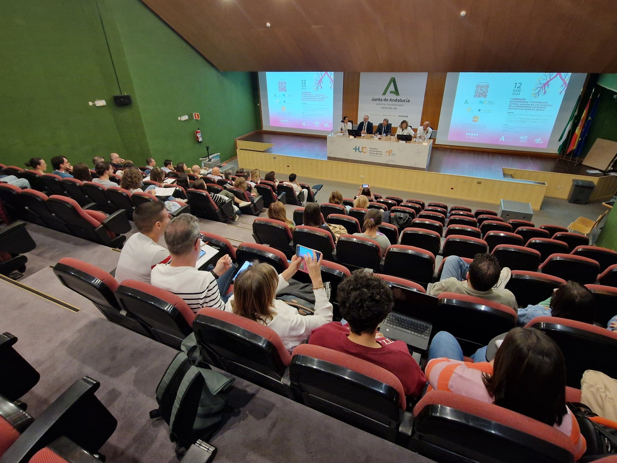 El Hospital Universitario Costa del Sol celebra la I Jornada de Enfermería y Fisioterapia con los últimos avances en cuidados de la EPOC