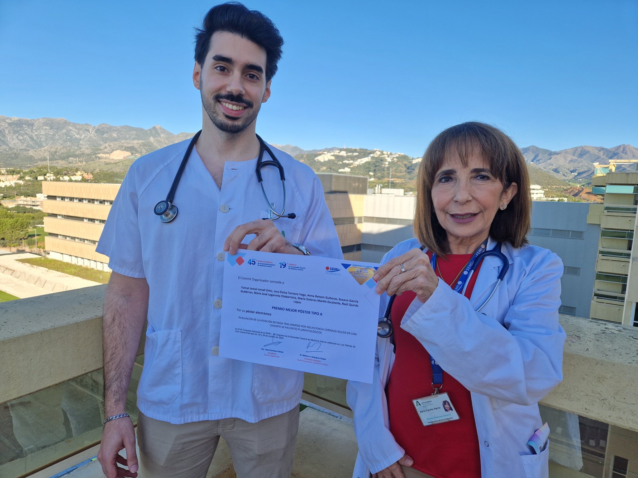 El servicio de Medicina Interna del Hospital Universitario Costa del Sol, reconocido por su trabajo en la atención a pacientes crónicos