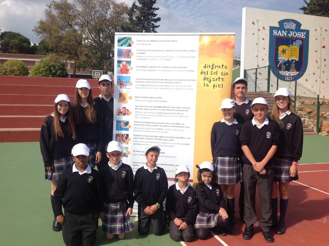 El colegio San José se suma a la Campaña de Prevención del Cáncer de Piel con el compromiso de implantar políticas salu-dables en fotoprotección